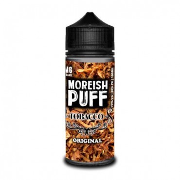 ORIGINAL TOBACCO E LIQUID BY MOREISH PUFF - TOBACCO 100ML 70VG