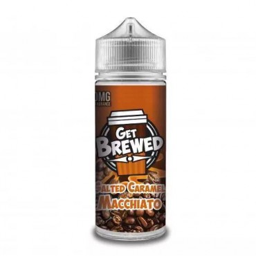 SALTED CARAMEL MACCHIATO E LIQUID BY GET BREWED 100ML 70VG