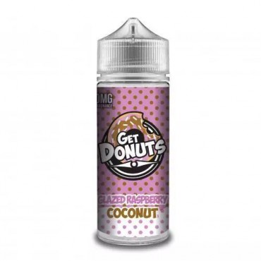 GLAZED RASPBERRY COCONUT E LIQUID BY GET DONUTS 100ML 70VG