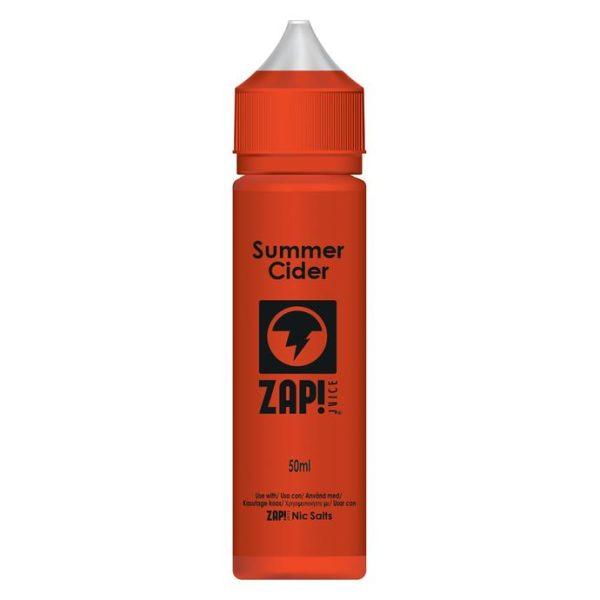 SUMMER CIDER E LIQUID BY ZAP! JUICE 50ML 70VG