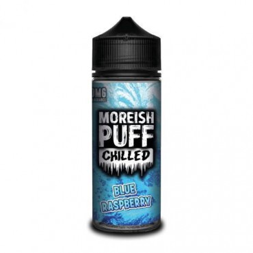 BLUE RASPBERRY E LIQUID BY MOREISH PUFF - CHILLED 100ML 70VG