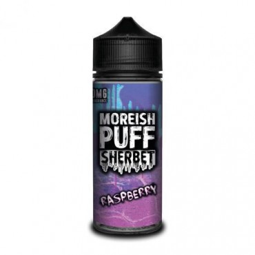 RASPBERRY E LIQUID BY MOREISH PUFF - SHERBET 100ML 70VG