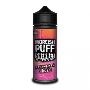 STRAWBERRY LACES E LIQUID BY MOREISH PUFF - SHERBET 100ML 70VG