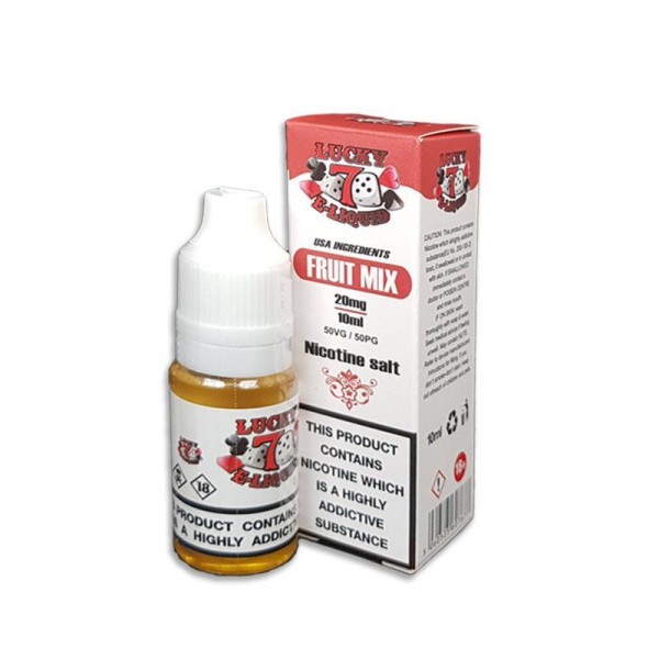 FRUITY MIX NICOTINE SALT E-LIQUID BY LUCKY 7