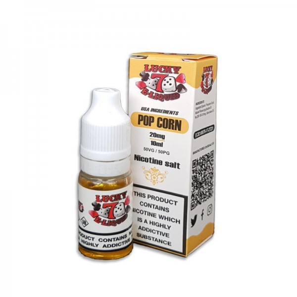 POP CORN NICOTINE SALT E-LIQUID BY LUCKY 7