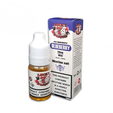 BLUEBERRY NICOTINE SALT E-LIQUID BY LUCKY 7