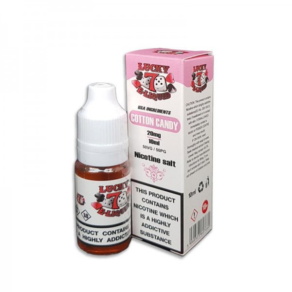 COTTON CANDY NICOTINE SALT E-LIQUID BY LUCKY 7