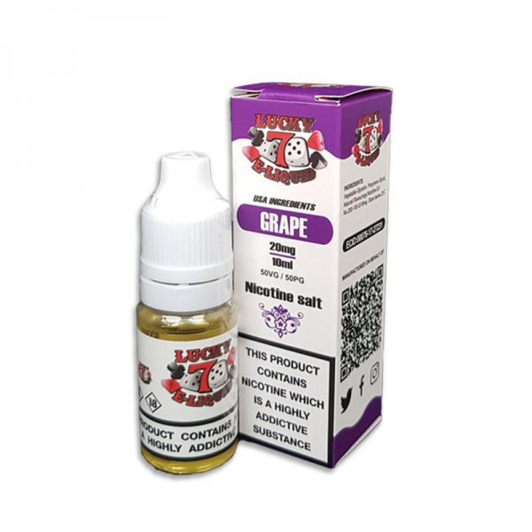 GRAPE NICOTINE SALT E-LIQUID BY LUCKY 7