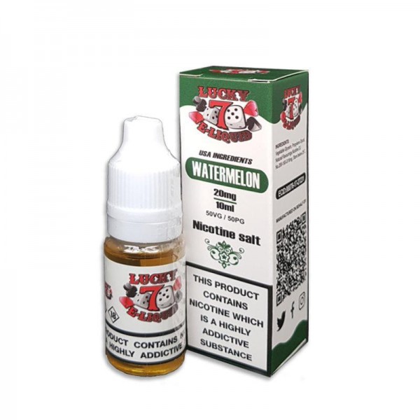 WATERMELON NICOTINE SALT E-LIQUID BY LUCKY 7