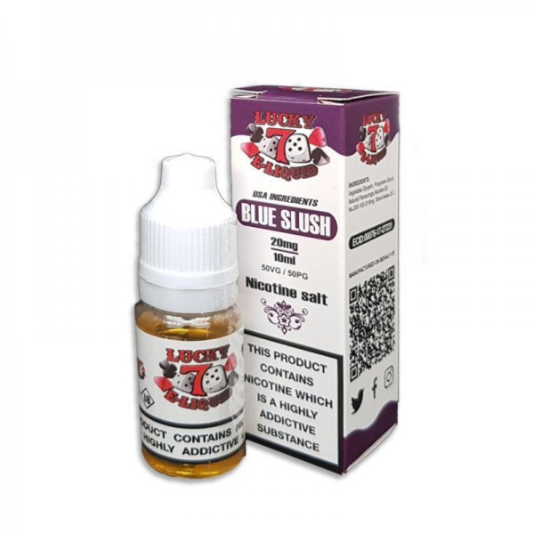 BLUE SLUSH NICOTINE SALT E-LIQUID BY LUCKY 7