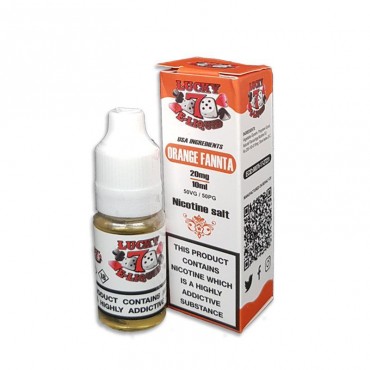 ORANGE FANNTA NICOTINE SALT E-LIQUID BY LUCKY 7