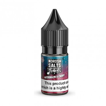 WATERMELON & CHERRY CANDY DROPS NICOTINE SALT E-LIQUID BY MOREISH SALTS