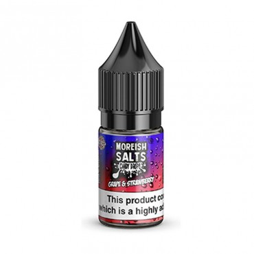 GRAPE & STRAWBERRY CANDY DROPS NICOTINE SALT E-LIQUID BY MOREISH SALTS