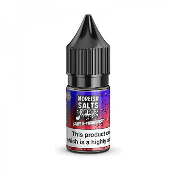 GRAPE & STRAWBERRY CANDY DROPS NICOTINE SALT E-LIQUID BY MOREISH SALTS