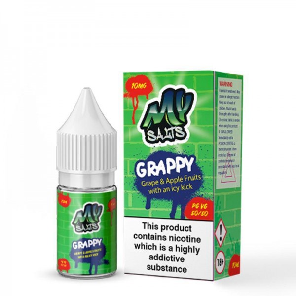 GRAPPY NICOTINE SALT E-LIQUID BY MY SALTS