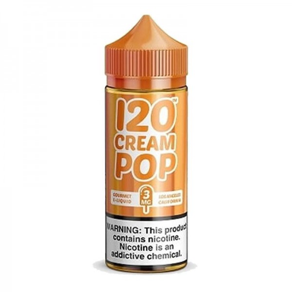 120 CREAM POP E LIQUID BY MAD HATTER 100ML 70VG