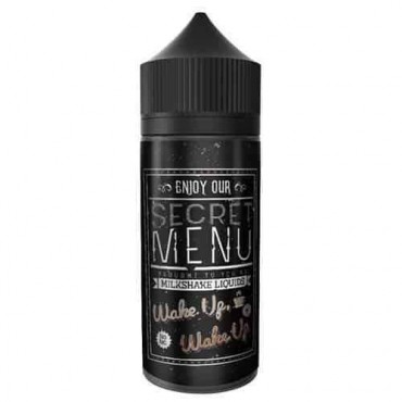 WAKE UP, WAKE UP E LIQUID BY SECRET MENU MILKSHAKE LIQUIDS - BLACK MARKET 80ML 70VG