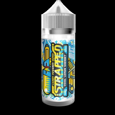 COOL LEMON SHERBET ON ICE E LIQUID BY STRAPPED 100ML 70VG