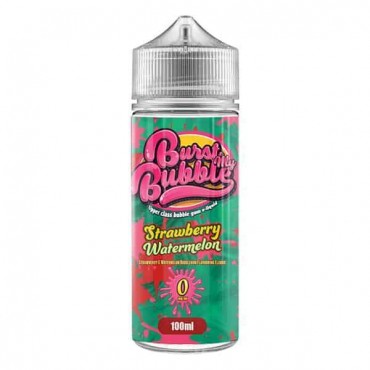 STRAWBERRY WATERMELON E LIQUID BY STEEPOLOGIST - BURST MY BUBBLE 100ML 70VG