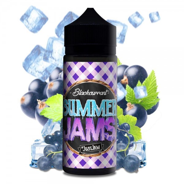 BLACKCURRANT E LIQUID BY JUST JAM - SUMMER JAMS 100ML 80VG