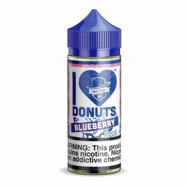 I LOVE DONUTS BLUEBERRY E LIQUID BY MAD HATTER 80ML 70VG