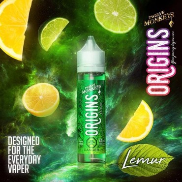 LEMUR ORIGINS E LIQUID BY 12 MONKEYS 50ML 65VG