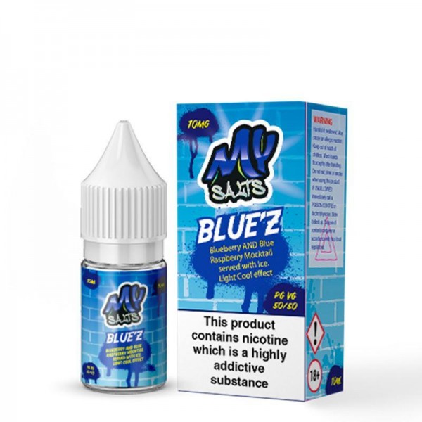 BLUE'Z NICOTINE SALT E-LIQUID BY MY SALTS