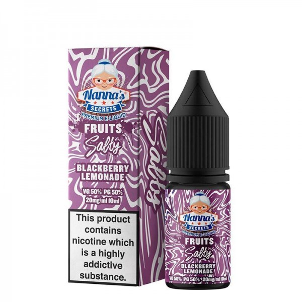 BLACKBERRY LEMONADE NICOTINE SALT E-LIQUIDS BY NANNA'S SECRET FRUITS SALTY