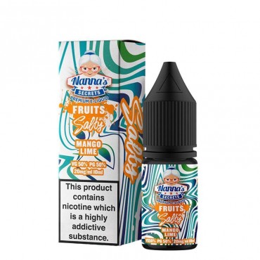 MANGO LIME NICOTINE SALT E-LIQUIDS BY NANNA'S SECRET FRUITS SALTY