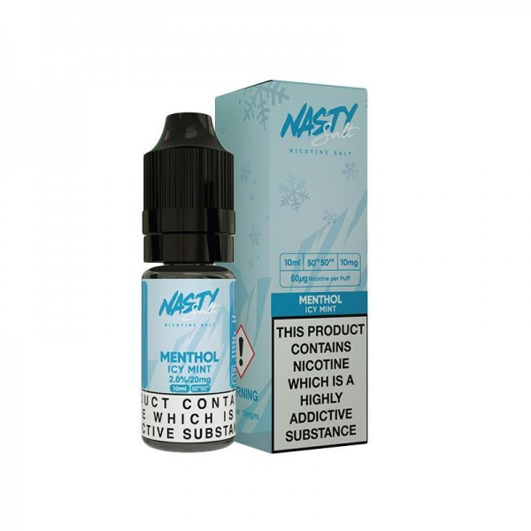 MENTHOL NICOTINE SALT E-LIQUID BY NASTY SALT