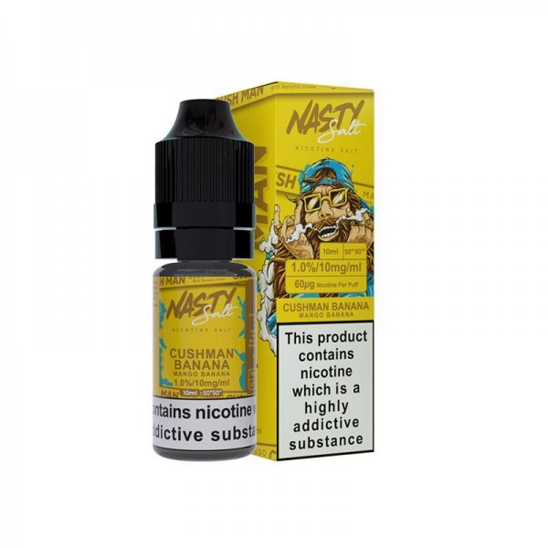 CUSHMAN BANANA NICOTINE SALT E-LIQUID BY NASTY SALT