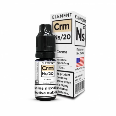 CREMA NICOTINE SALT E-LIQUID BY NS20 - ELEMENT