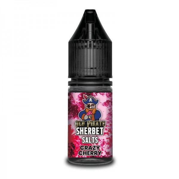 CRAZY CHERRY NICOTINE SALT E-LIQUID BY OLD PIRATE SALTS - SHERBET