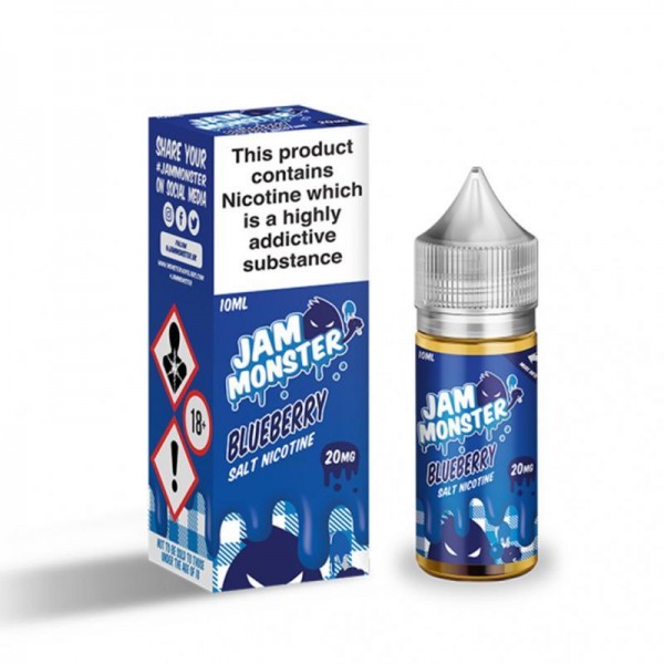 BLUEBERRY JAM NICOTINE SALT E-LIQUID BY JAM MONSTER