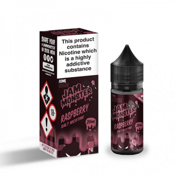 RASPBERRY JAM NICOTINE SALT E-LIQUID BY JAM MONSTER