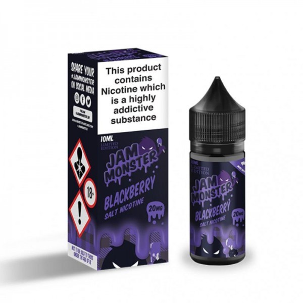 BLACKBERRY JAM NICOTINE SALT E-LIQUID BY JAM MONSTER