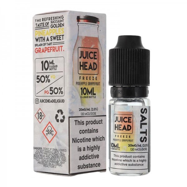 PINEAPPLE GRAPEFRUIT FREEZE NICOTINE SALT E-LIQUID BY JUICE HEAD SALTS