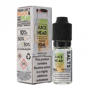 PEACH PEAR FREEZE NICOTINE SALT E-LIQUID BY JUICE HEAD SALTS