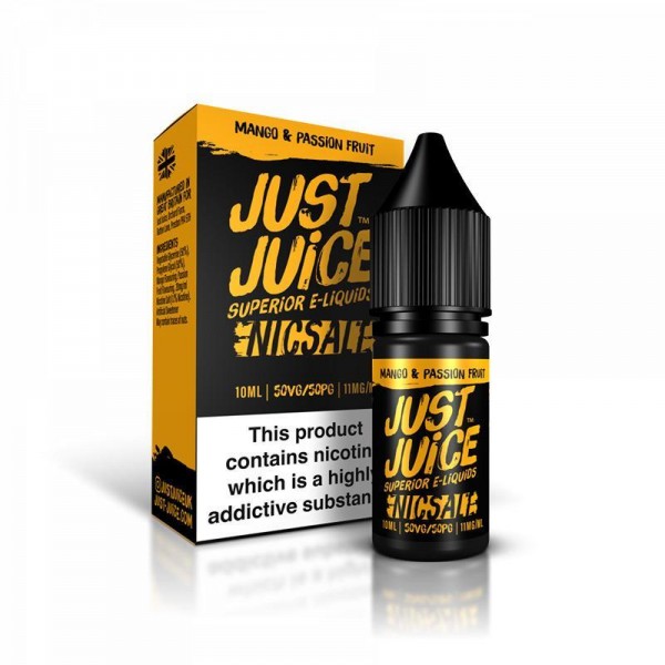 MANGO & PASSION FRUIT NICOTINE SALT E-LIQUID BY JUST JUICE NICSALT