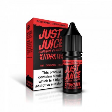 BLOOD ORANGE CITRUS & GUAVA NICOTINE SALT E-LIQUID BY JUST JUICE NICSALT