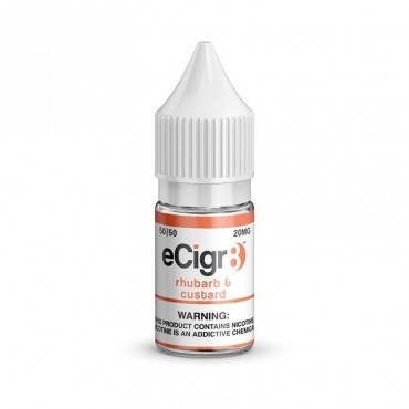 RHUBARB & CUSTARD NICOTINE SALT E-LIQUID BY ECIGR8 Nic Salts, Brand_ECIGR8 Salts