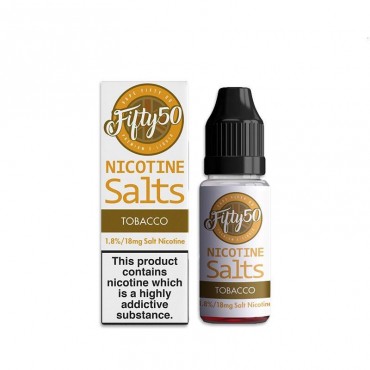 TOBACCO NICOTINE SALT E-LIQUID BY FIFTY50 SALTS