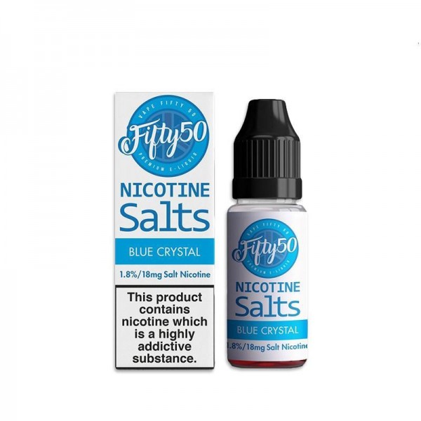 BLUE CRYSTAL NICOTINE SALT E-LIQUID BY FIFTY50 SALTS