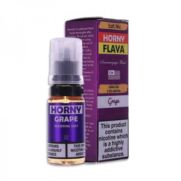 GRAPE NICOTINE SALT E-LIQUID BY Horny Flava Nic Salts, Brand_Horny Flava Salts