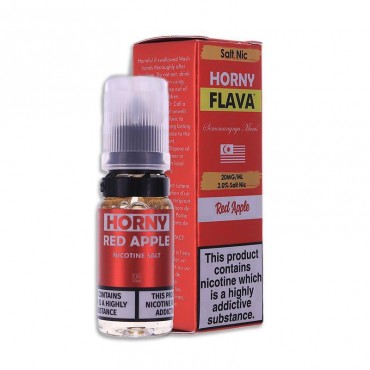 RED APPLE NICOTINE SALT E-LIQUID BY Horny Flava Nic Salts, Brand_Horny Flava Salts