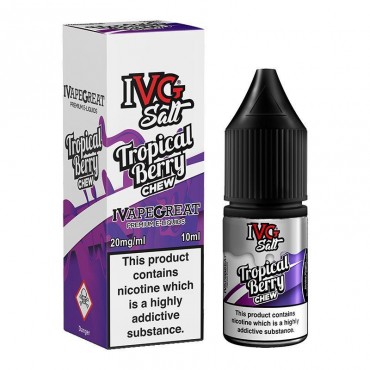 TROPICAL BERRY CHEW NICOTINE SALT E-LIQUID BY I VG SALT