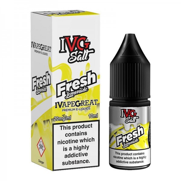 FRESH LEMONADE NICOTINE SALT E-LIQUID BY I VG SALT