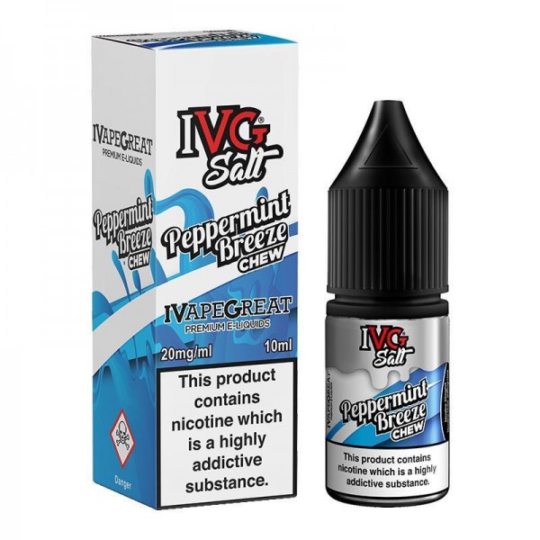 PEPPERMINT BREEZE CHEW NICOTINE SALT E-LIQUID BY I VG SALT