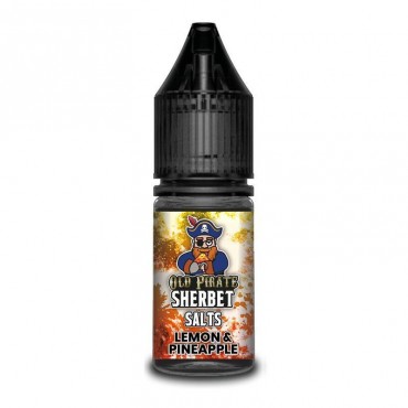 LEMON & PINEAPPLE NICOTINE SALT E-LIQUID BY OLD PIRATE SALTS - SHERBET