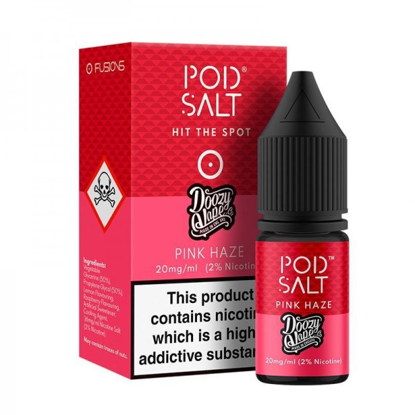 PINK HAZE NICOTINE SALT E-LIQUID BY POD SALT FUSIONS RANGE